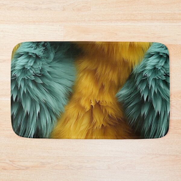 Item preview, Copy of Turquoise Yellow Furry feathers 2 designed and sold by Reichcorp.