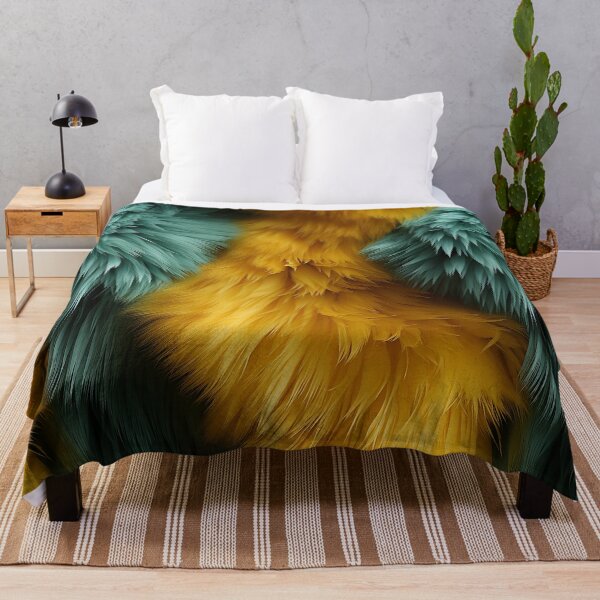 Item preview, Copy of Turquoise Yellow Furry feathers 2 designed and sold by Reichcorp.