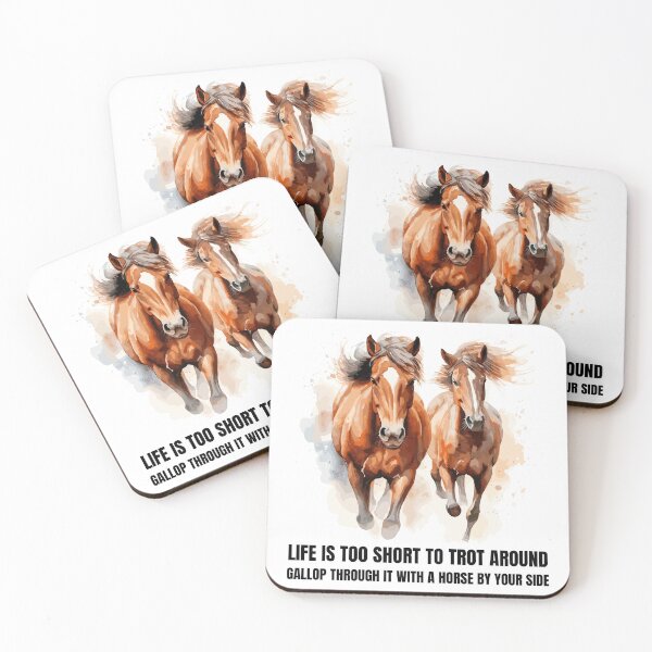 Item preview, La vida es demasiado corta para trotar y galopar con un caballo a tu lado. designed and sold by DashBliss.