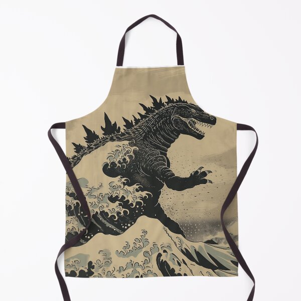 Item preview, Katsushika Hokusai - Godzilla In The Great Wave off Kanagawa designed and sold by PrintShangri-La.