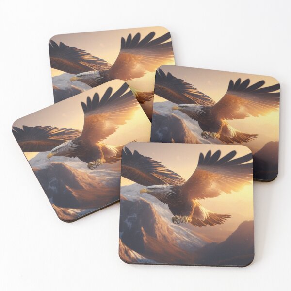Item preview, Majestic Eagle in Golden Sunlight designed and sold by Enchanting Art Vista.