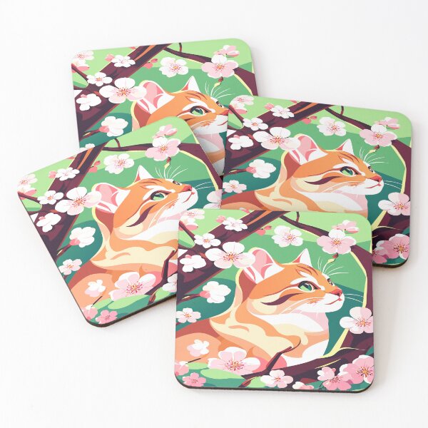 Item preview, Blooms and Whiskers: A Purrfect Portrait of Nature's Harmony designed and sold by CutesyKoala.