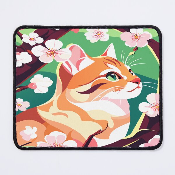 Item preview, Blooms and Whiskers: A Purrfect Portrait of Nature's Harmony designed and sold by CutesyKoala.