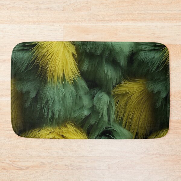 Item preview, Turquoise Yellow Fluffy Furry feathers (13) designed and sold by Reichcorp.