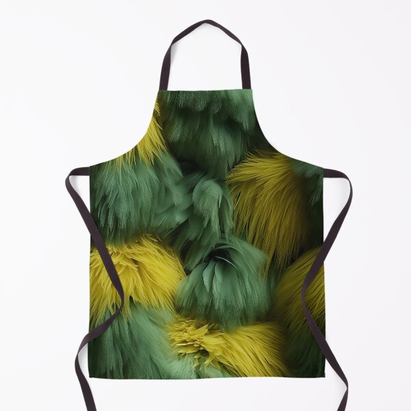 Item preview, Turquoise Yellow Fluffy Furry feathers (13) designed and sold by Reichcorp.