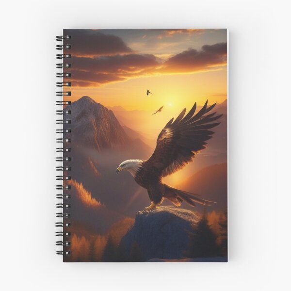 Item preview, Majestic Eagle Above Mountain Peaks designed and sold by Enchanting Art Vista.