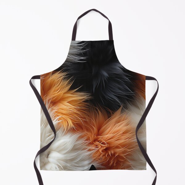 Item preview, Black Orange White Furry feathers (12) designed and sold by Reichcorp.