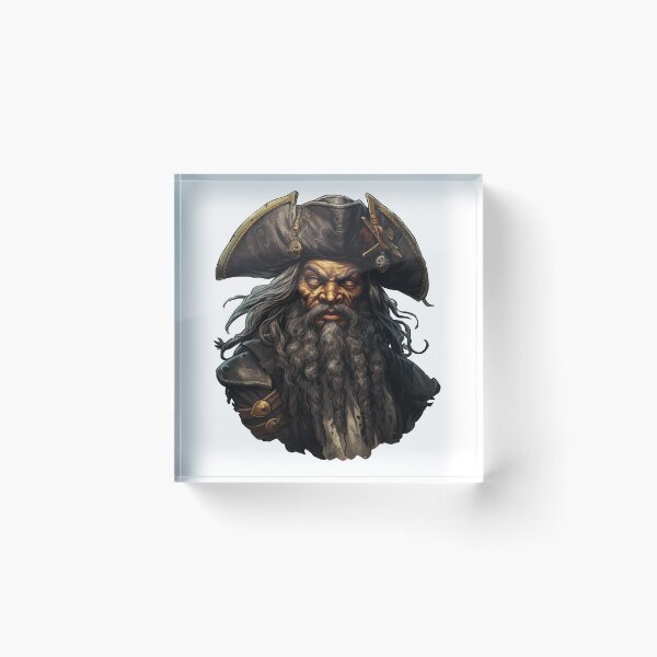 Item preview, Blackbeard, legendary pirate designed and sold by MidArtForge.