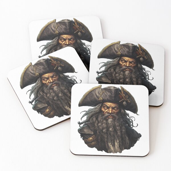 Item preview, Blackbeard, legendary pirate designed and sold by MidArtForge.