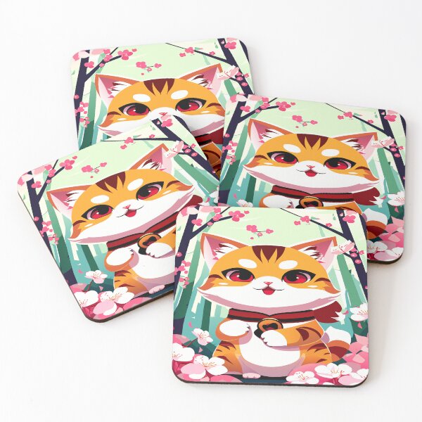 Item preview, Cherry Blossoms and Whiskers: A Purrfect Portrait of Nature's Harmony designed and sold by CutesyKoala.