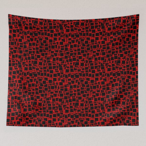 Item preview, 3d squares on glowing red backdrop designed and sold by GeoffBeattie.