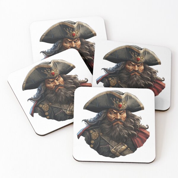 Item preview, Blackbeard, legendary pirate designed and sold by MidArtForge.