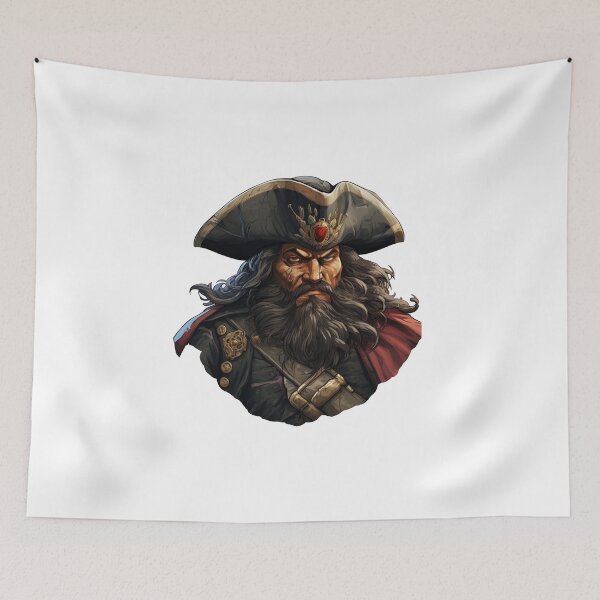 Item preview, Blackbeard, legendary pirate designed and sold by MidArtForge.