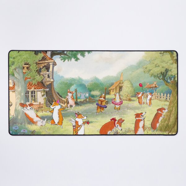 Item preview, Corgis en el jardín verde - Una casa antigua designed and sold by Clitus.
