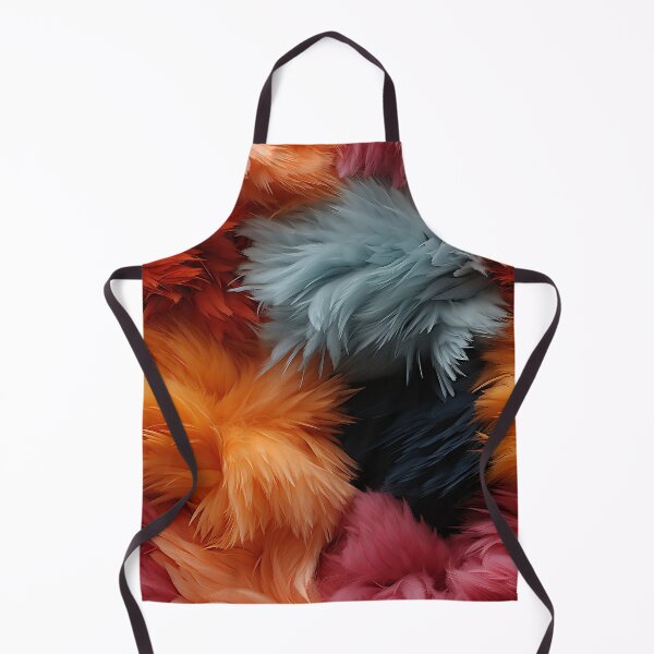 Item preview, Black Gray Pink and Orange Furry feathers (11) designed and sold by Reichcorp.