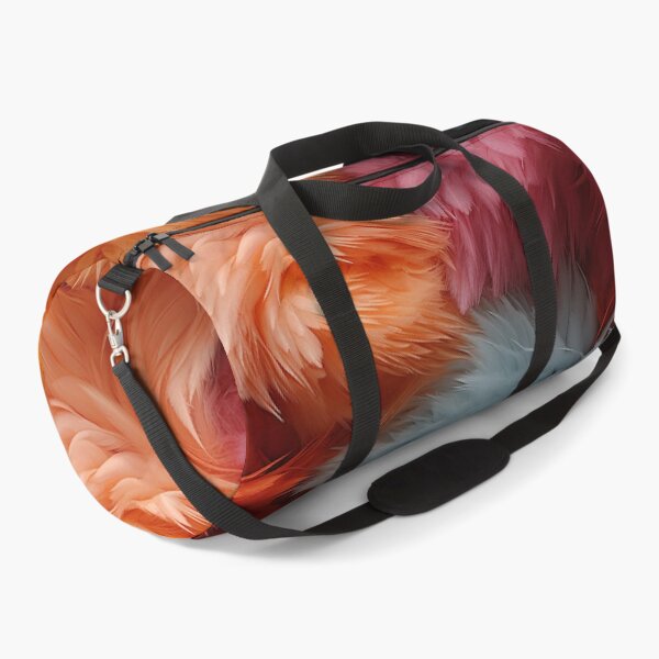 Item preview, Black Gray Pink and Orange Furry feathers (11) designed and sold by Reichcorp.
