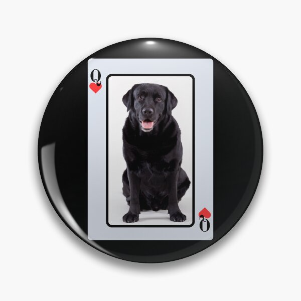 Item preview, Black Labrador Queen Of Hearts designed and sold by HighwayForSouls.