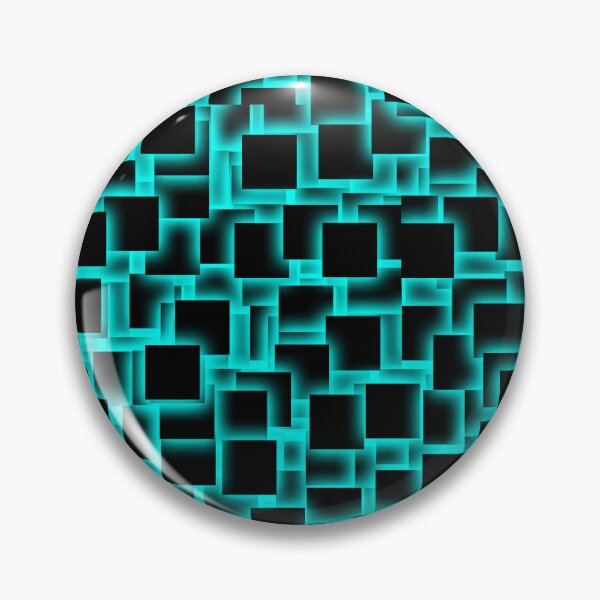 Item preview, 3d squares on glowing aqua backdrop designed and sold by GeoffBeattie.