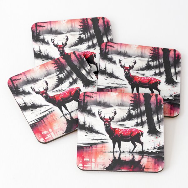 Item preview, Elk and sunset designed and sold by OldschoolCrew.