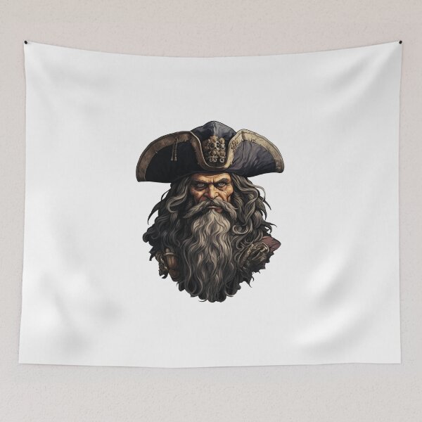 Item preview, Blackbeard, legendary pirate designed and sold by MidArtForge.