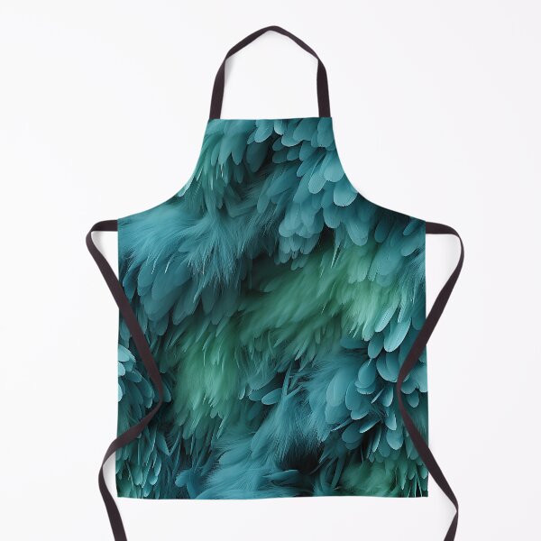 Item preview, Blue Green and Black Fuzzy Furry feathers (9) designed and sold by Reichcorp.