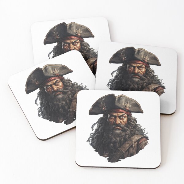 Item preview, Blackbeard, legendary pirate designed and sold by MidArtForge.