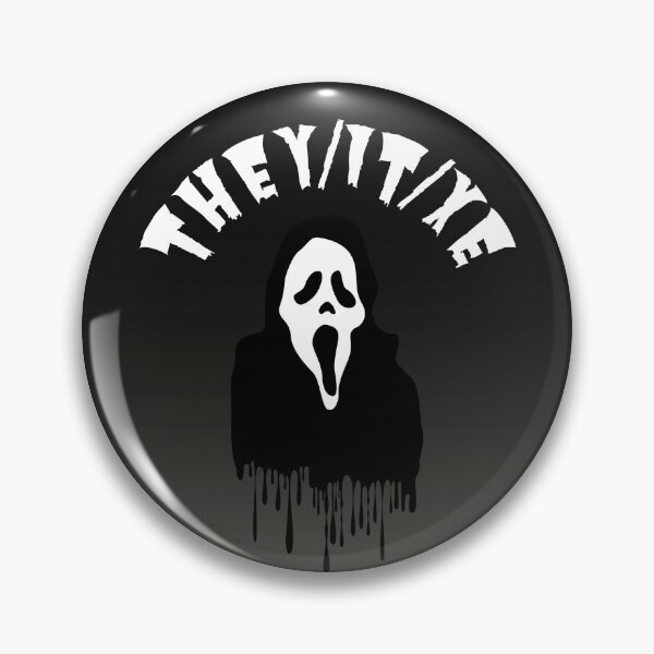 Item preview, They/It/Xe Pronouns | Ghost Face Scream | They It Xe Pronoun designed and sold by Furia LGBTQ+ Accessories.