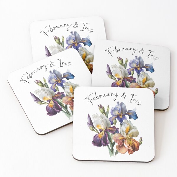 Artikelvorschau, Februar-Blumen-Iris-Geburtsmonatsgeschenk für Geburtstagsfeier entworfen und verkauft von darunwan.
