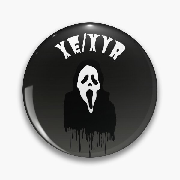 Item preview, Xe/Xyr Pronouns | Ghost Face Scream | Xe Xyr Pronoun designed and sold by Furia LGBTQ+ Accessories.