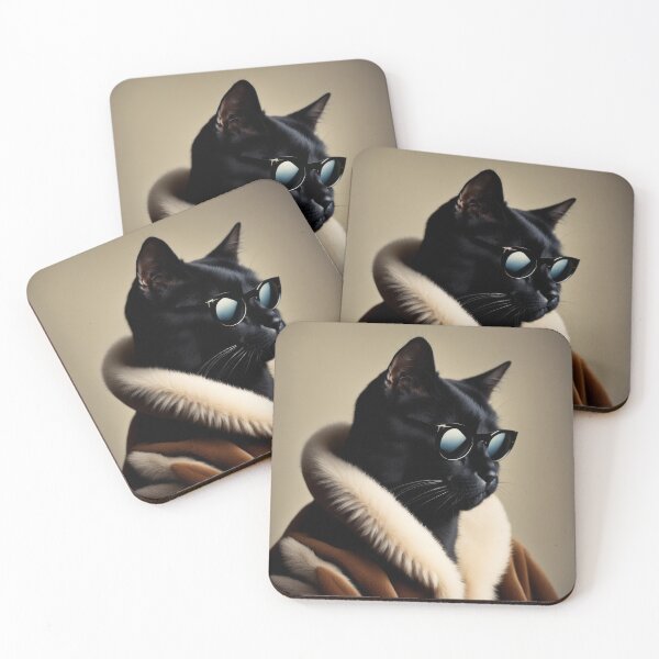Item preview, Anthropomorphic Cat Collection - Domestic Shorthair #26 Black Cat designed and sold by elektronen.