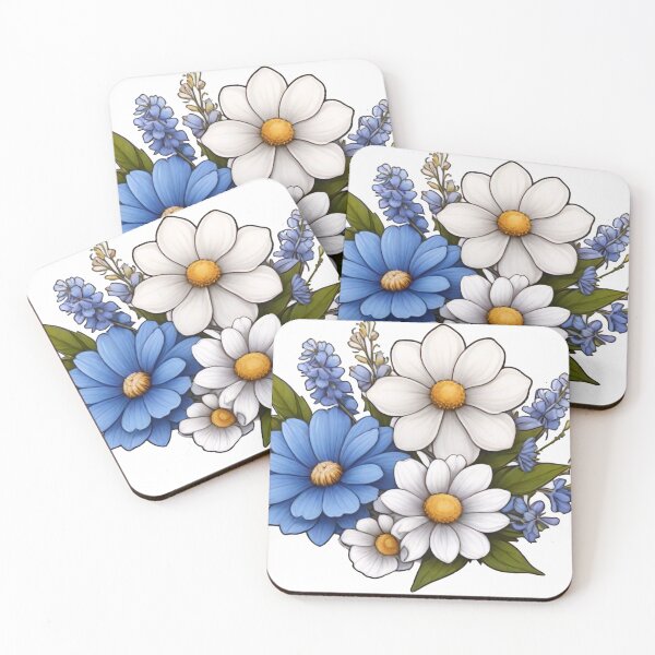 Item preview, Blue Blossoms Sticker (343) designed and sold by WASjourney.