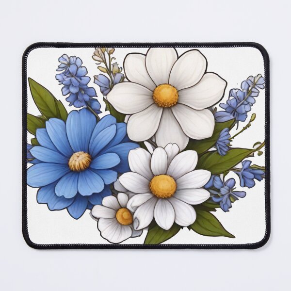 Item preview, Blue Blossoms Sticker (343) designed and sold by WASjourney.