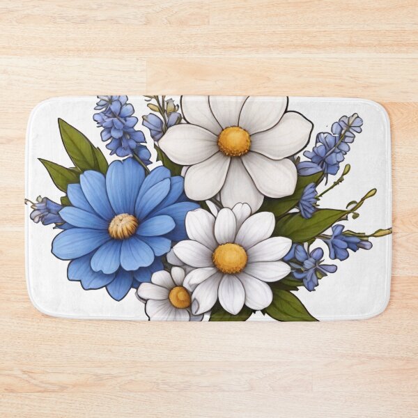 Item preview, Blue Blossoms Sticker (343) designed and sold by WASjourney.