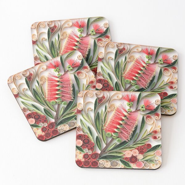Item preview, Bottlebrush  Quilling Digital Australian Wildflower designed and sold by Rachael Taylor.