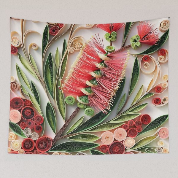 Item preview, Bottlebrush  Quilling Digital Australian Wildflower designed and sold by Rachael Taylor.