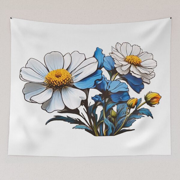 Item preview, Delicate Blue Wildflowers (345) designed and sold by WASjourney.