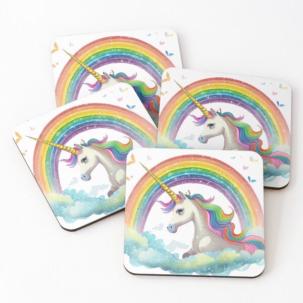 Item preview, Unicorn with rainbow designed and sold by Pixelmaker01.