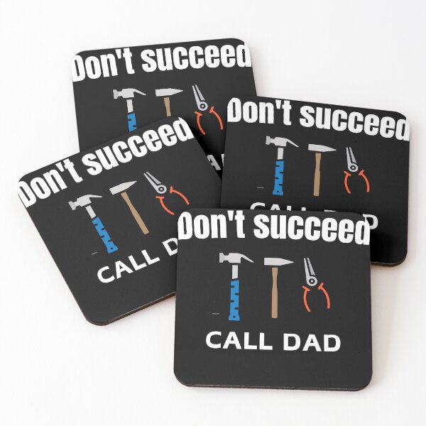 Item preview, IF AT FIRST YOU DONT SUCCEED CALL DAD  designed and sold by Funky  Fibers.