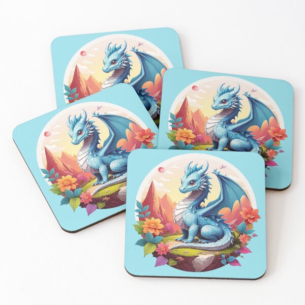 Item preview, Dragon's Rest: Sublime Ice Blue in a mountain landscape designed and sold by Minpadesign.