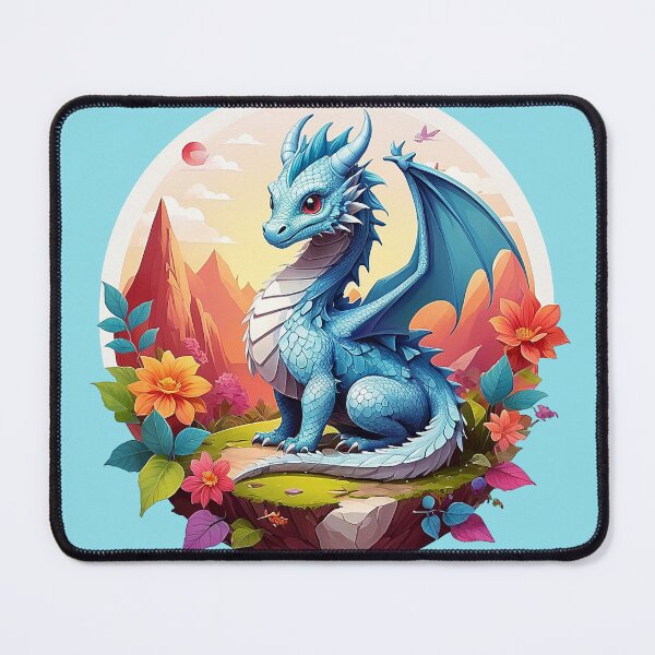 Item preview, Dragon's Rest: Sublime Ice Blue in a mountain landscape designed and sold by Minpadesign.