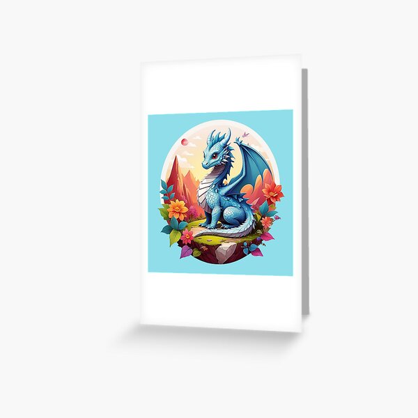 Item preview, Dragon's Rest: Sublime Ice Blue in a mountain landscape designed and sold by Minpadesign.