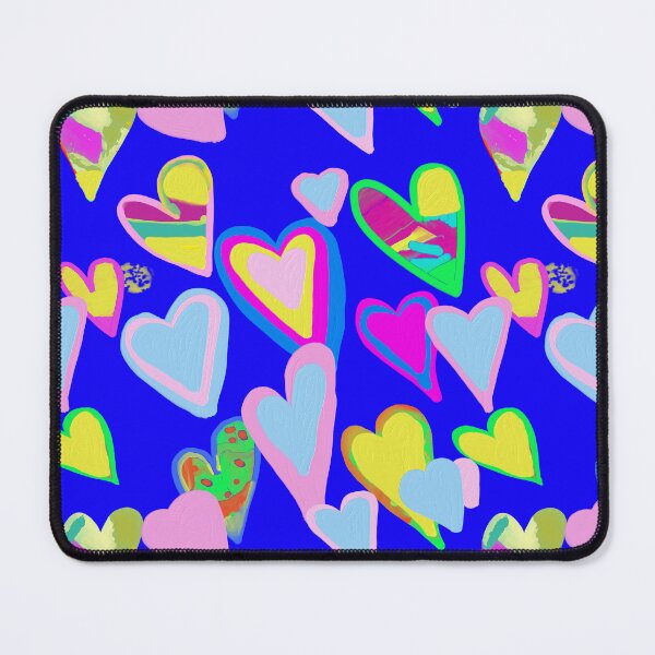 Item preview, Colorful Oil painted Hearts - Pink Hearts, Blue, Green, Red, and Orange Hearts / Hand-painted designed and sold by Victoria Rose.