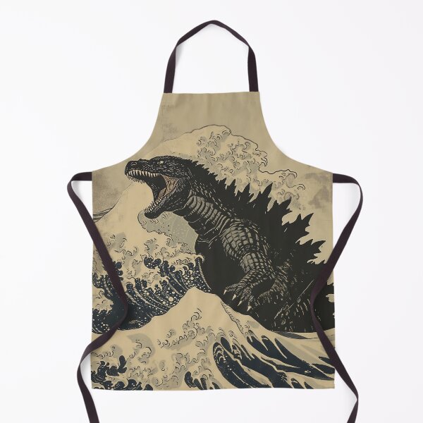 Item preview, Katsushika Hokusai - Godzilla In The Great Wave off Kanagawa designed and sold by PrintShangri-La.