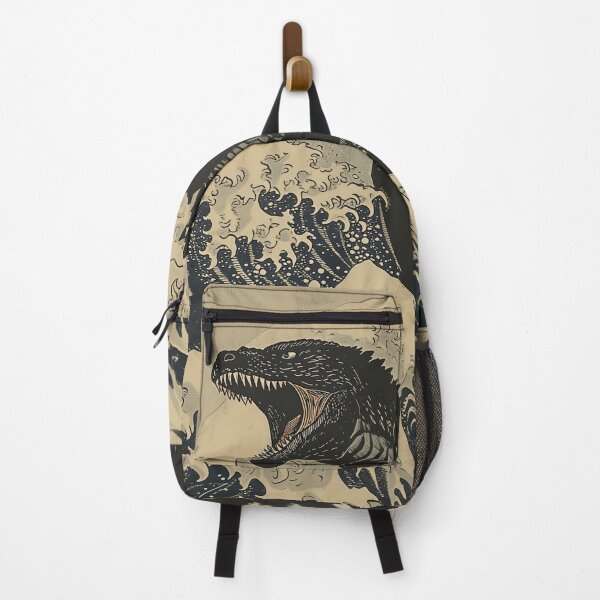 Item preview, Katsushika Hokusai - Godzilla In The Great Wave off Kanagawa designed and sold by PrintShangri-La.