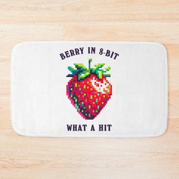 Item preview, Strawberry Pixelated Berry In 8 Bit Cartoon Style designed and sold by CosyTeal.
