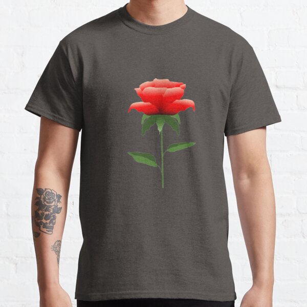 Single Red Rose T-Shirts for Sale | Redbubble