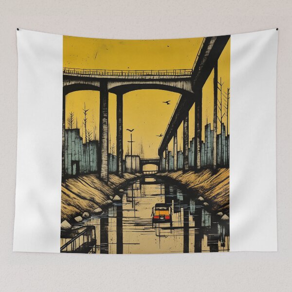 Item preview, Don river travel vintage colorful anime graphics designed and sold by wonderfulpark.