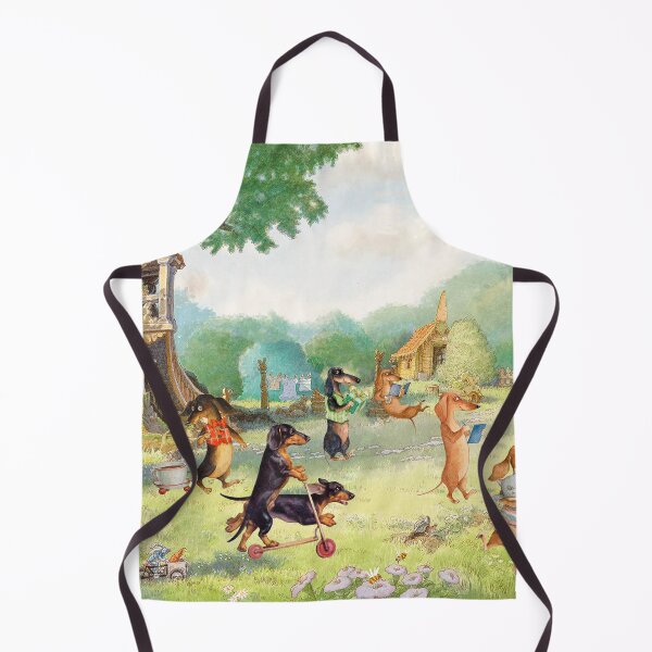 Item preview, Dachshunds In The Green Garden - An Old House designed and sold by Clitus.