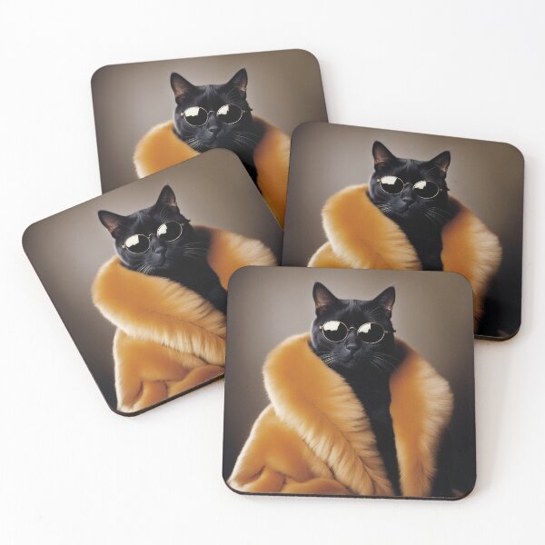 Item preview, Anthropomorphic Cat Collection - Domestic Shorthair #28 Black Cat designed and sold by elektronen.