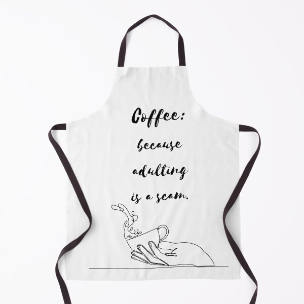 Item preview, Coffee because adulting is a scam.. designed and sold by TheMerchPeddler.